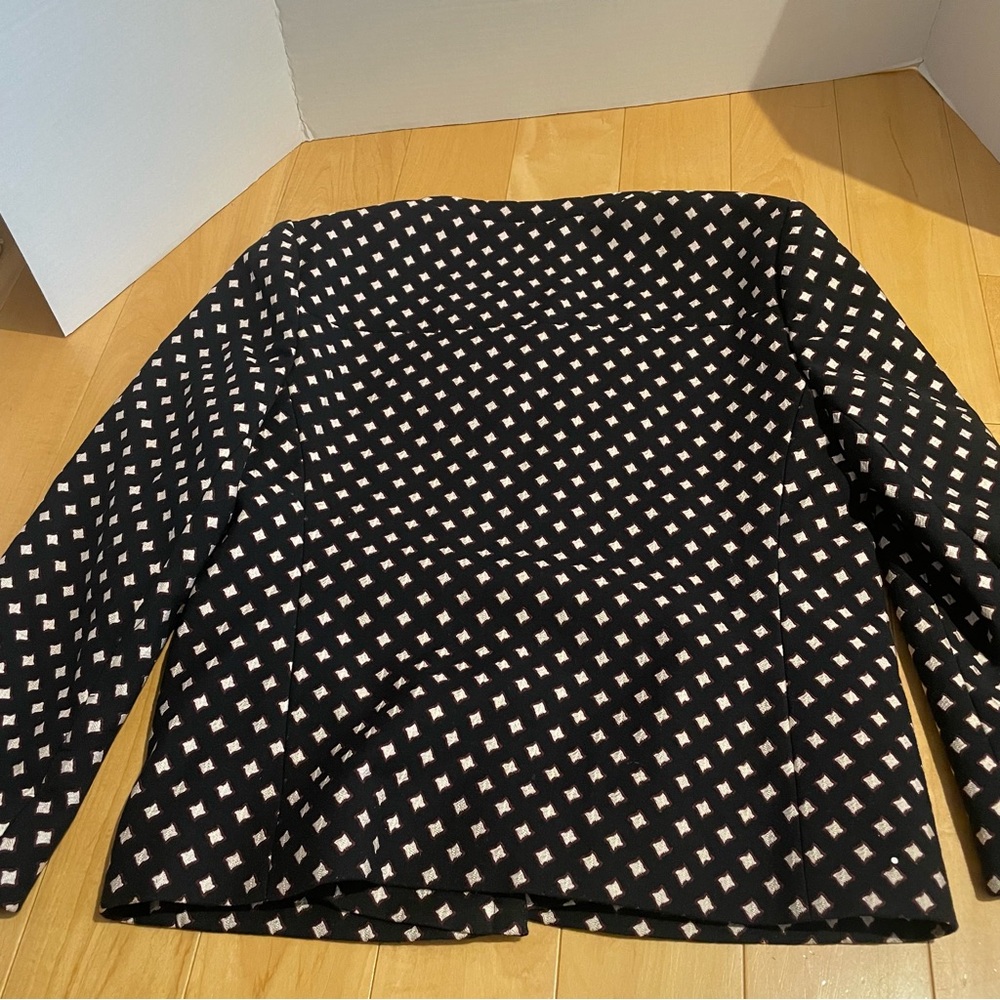 NWT Kate Spade diamond jacquard black open jacket - Picture 7 of 12